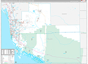Naples-Immokalee-Marco Island Metro Area Wall Map Premium Style
